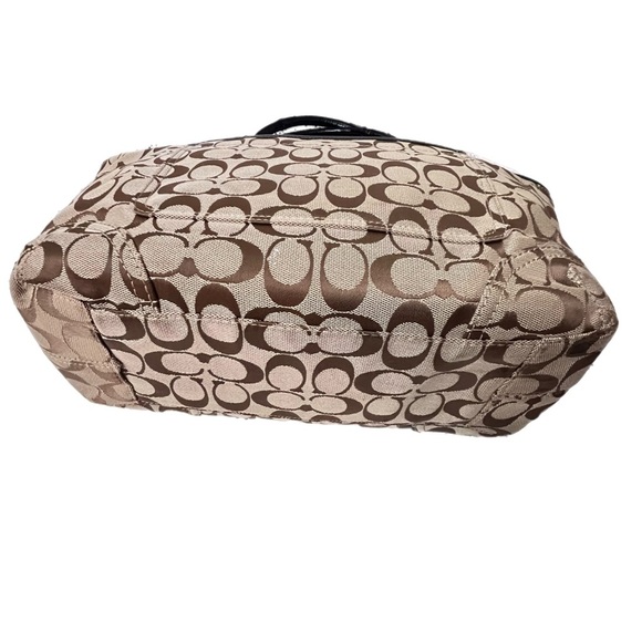 COACH Signature Bleecker Khaki Brown Handbag F14385 - Picture 5 of 12